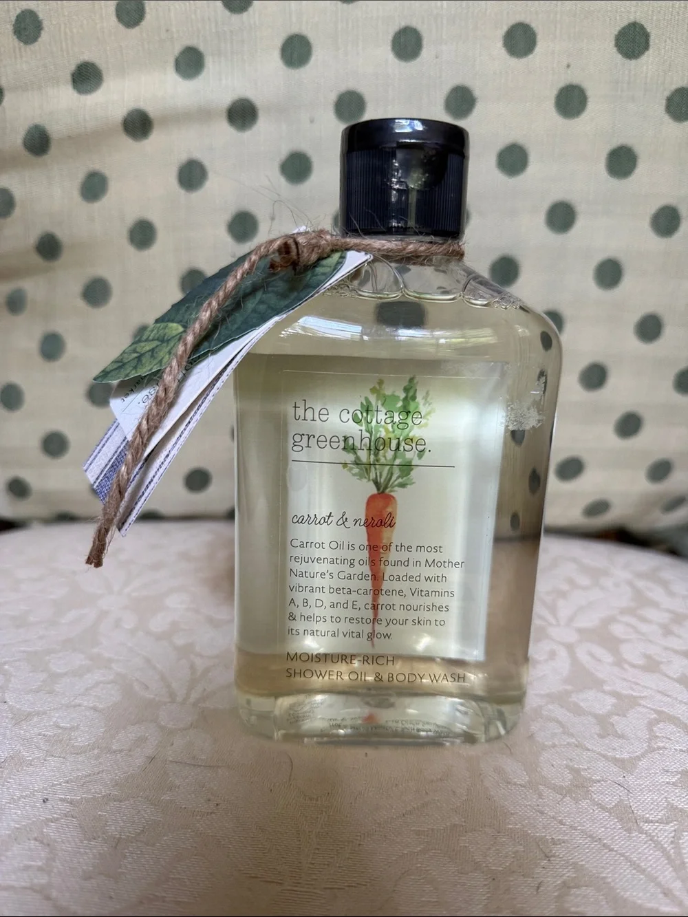 The Cottage Greenhouse - Carrot & Neroli Moisture-Rich Shower Oil & Body Wash